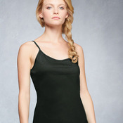 Ladies' Semi-Sheer Junior Fit Longer Length Spaghetti Strap Tank Top