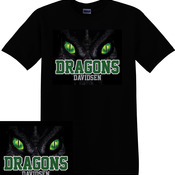 Heavy Cotton 100% Cotton T Shirt - Davidsen Dragon Face 2019